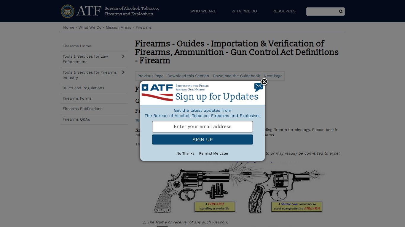 Firearms - Guides - Importation & Verification of Firearms, Ammunition ...